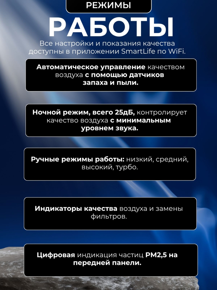 ���������� ������� ��� ���� � �� 2,5PM � Wi Fi + ���������. ������������������ ����������������� � �������� � HEPA �������� AIC XJ-3900A